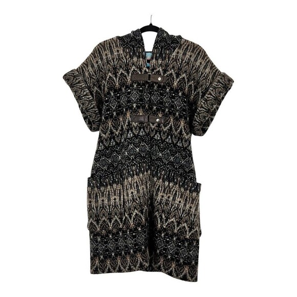 Plenty by Tracy Reese Medium Short Sleeve Hooded Cardigan Sweater - Picture 1 of 5